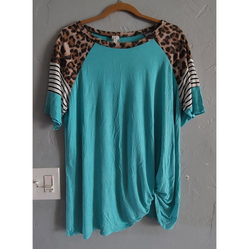 Now N Forever  Tops Blouse Women Size 2X,Rayón, Spandex, 23 Inch Of Armp To Armp